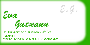 eva gutmann business card